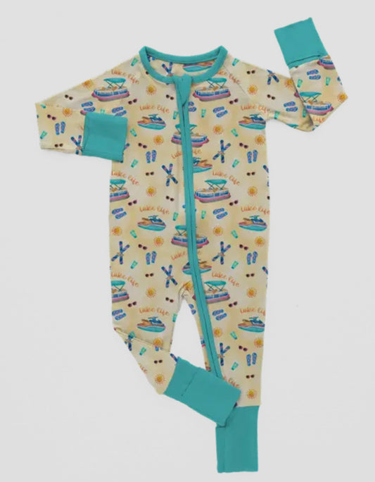 Lake Life Bamboo Onesie