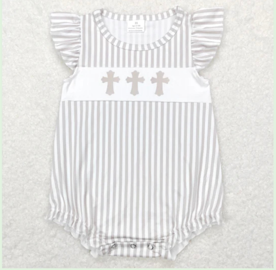 Brown Cross Romper