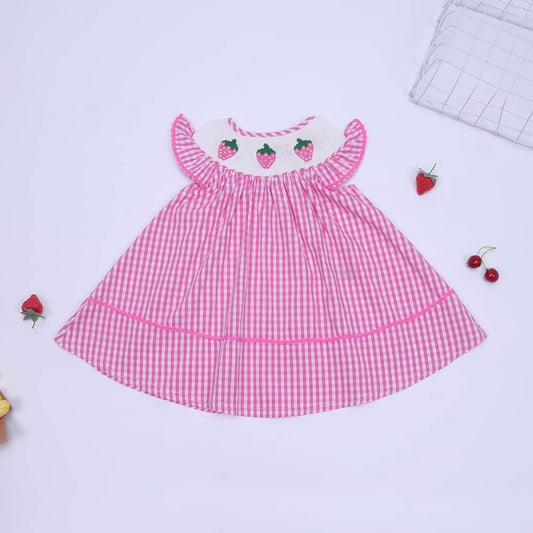 Smocked Strawberry Dress